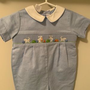 Smocked Easter boys outfit